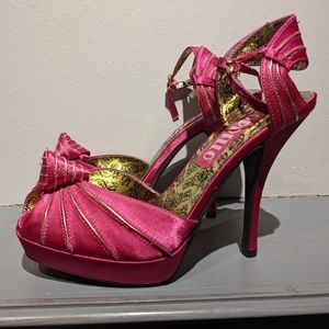 Pink and gold Bordello heels.